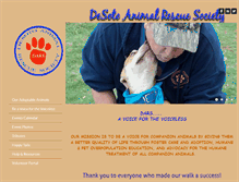 Tablet Screenshot of desotoanimalrescue.org